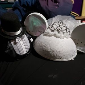 Disney Parks Mickey & Minnie Bride&Groom Ear Hats